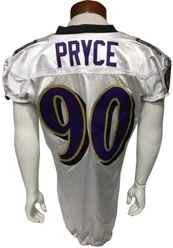 Trevor Pryce potpisana igra korištena 2008 Ravens Jersey Autogram Ins CBM COA 1/1 - Autografirani NFL dresovi