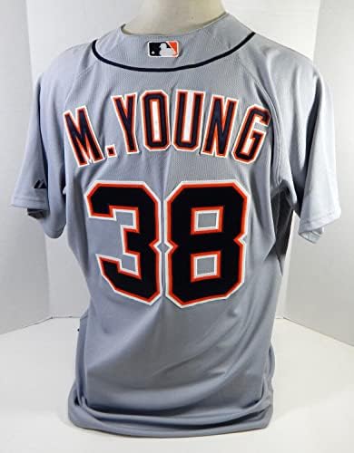 2012 Detroit Tigers Matt Young 38 Igra izdana Grey Jersey 46 926 - Igra se koristi MLB dresovi