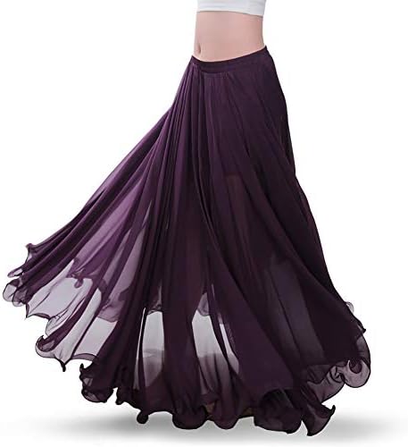 Royal Smeela Chifon Belly Dance suknja za žene trbušni ples kostim odijelo plemena maxi pune suknje solidne suknje u boji