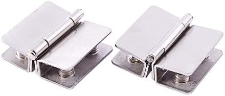 CFSNCM 2X Staklena vrata za tuširanje podesiva dvostruka stezaljka šarka srebrne šarke od nehrđajućeg čelika