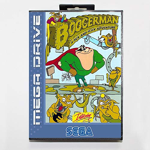 ROMGAME BOOGERMAN 16 -BITNI SEGA MD Igračka kartica s maloprodajnom kutijom za Sega Mega Drive for Genesis