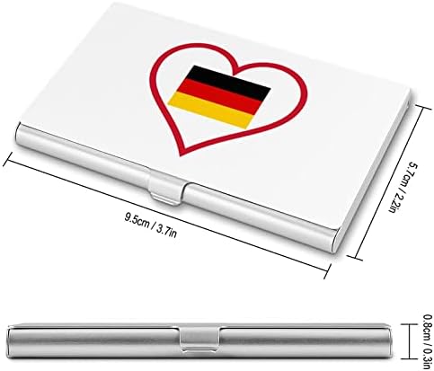 Volim Njemačku, Futrole za posjetnice s crvenim srcem, držač za više kartica, novčanik za kreditne kartice, Futrola za muškarce