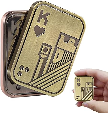 Itokey Metal Fidget igračke, EDC Fidget Slider, igračka za stol za muškarce, Poker Push Card, Cool Office Clicker Haptic