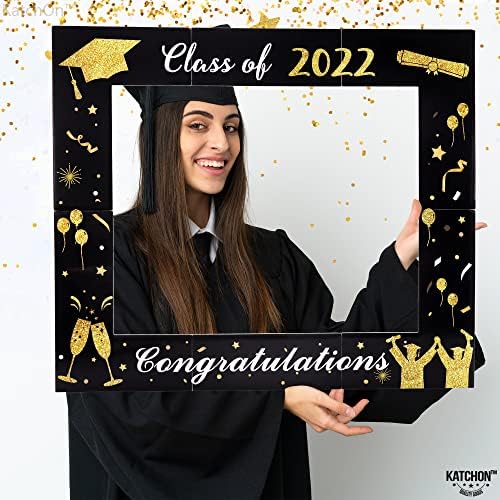 Diplomirani foto kabinski okvir 2022 - Veliki, 29x25 inča | Diplomirani rekvizit za foto kabine 2022 za ukrase za diplomske