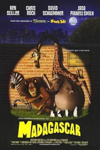 Madagascar - 11 X17 originalni promo filmski plakat 2005 Ben Stiller Chris Rock