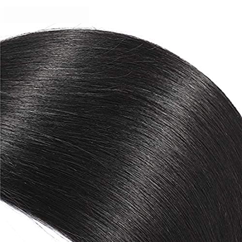 Ravne punđe za kosu crne punđe brazilske ljudske kose tkanje prirodnih ravnih 3 punđe 100 g/punđa sirove djevičanske kose