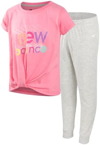 New Balance Girls 'Jogger Set - majica izvedbe kratkih rukava i trenirke