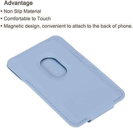 Držači kartica za mobitele Patikil, 1 pakiranje magnetskog stajanja stražnjeg džepa torbica PU Kožni rukav za kreditne kartice,