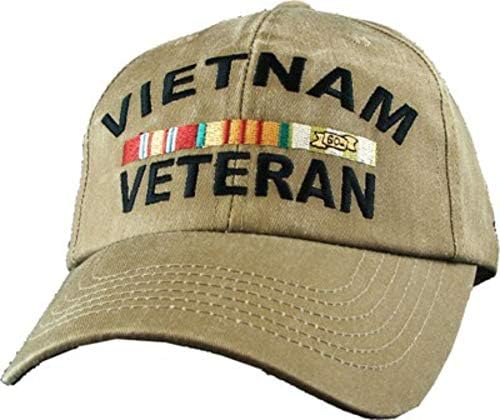 Kaki bejzbolska kapa s prigodnom vrpcom za vijetnamske veterane