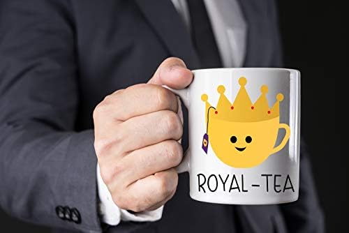 Aw Fashions Kraljevski čaj - Novelty Put Royalty 11oz Fearlous Copg Copg Izvrsna za žene muškarce Smiješne ideje za rođendan