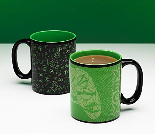 Paladone xbox toplinska šalica osjetljiva pića Boja i dizajn vruća magična boja za promjenu šalice čaja za kavu, keramika,