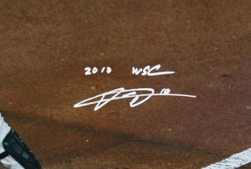 Yuli Gurriel Autographed Houston Astros 16x20 Batting Photo W/2017 WSC -JSA W - Autografirane MLB fotografije