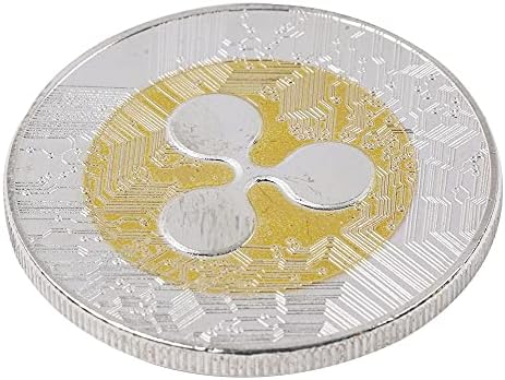 1PCS valoviti novčić Zlatno srebro XRP Crypto Fizikalni komemorativni valoviti XRP kolekcionar kolekcija kolekcija umjetničkih