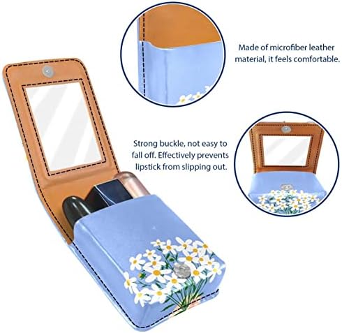 Futrola za ruž za usne s ogledalom slatka prijenosna Kozmetička torbica Kozmetička torbica, crtani buket tratinčica cvijet