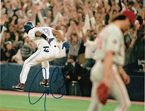 Joe Carter Toronto Blue Jays World Series HR Action potpisan 8x10 - Autografirane MLB fotografije