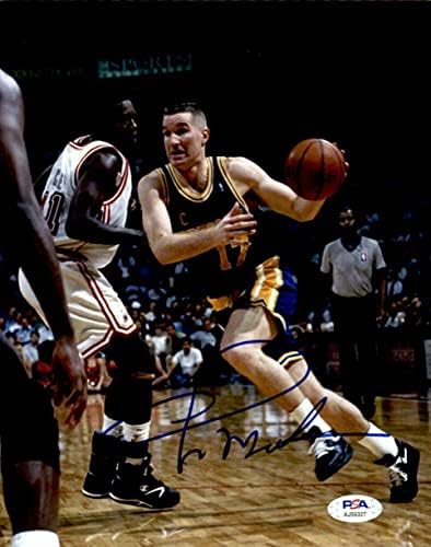 Chris Mullin Golden State Warriors Hof Potpisano/Auto 8x10 PEto PSA/DNA 160565 - Autografirane NBA fotografije