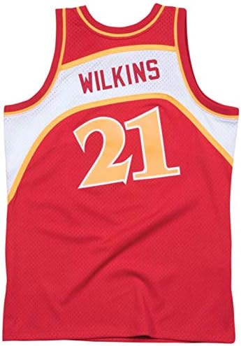 Atlanta Hawks Dominique Wilkins 1986-87 Klasika tvrdog drveta crveni swingman dres