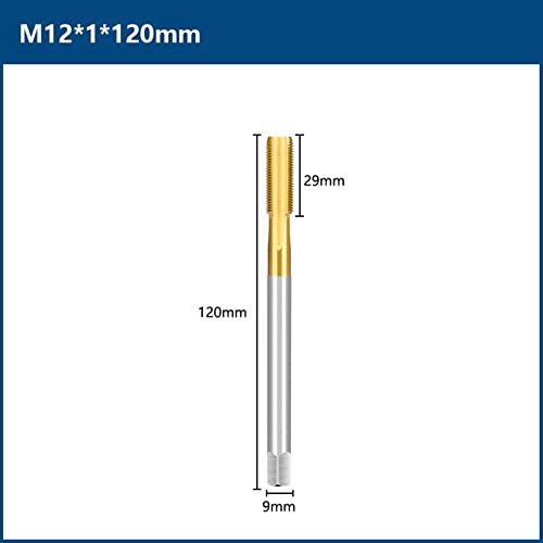 Vijak Dodirnicu M2-M12 Navoj Dodirnite Ravnu flautu 90-150 dužina metričkog utikača Dodirnite za metal Alati za navođenje