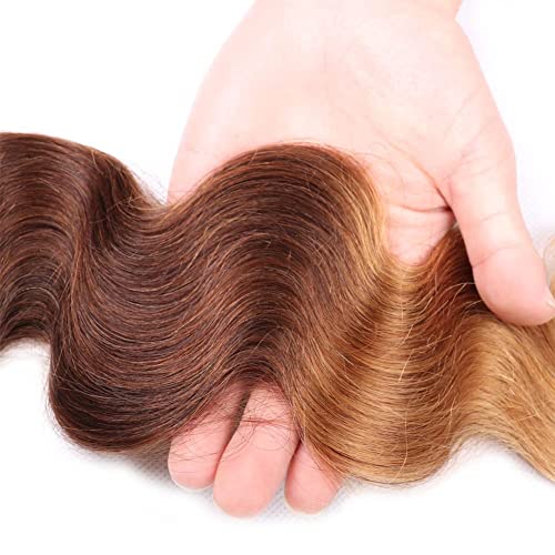 Ombre ljudska kosa 3 punđe voluminozni val 91-4-27 Brazilski snopovi ljudske kose neobrađena prirodna kosa Dvostruki