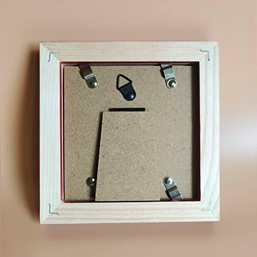 Kele Model 4x4 okviri za sliku crvenog krutog drveta, plastični tablicu ploče ili zid. Otvaranje prozora 3,5x3,5 inča.
