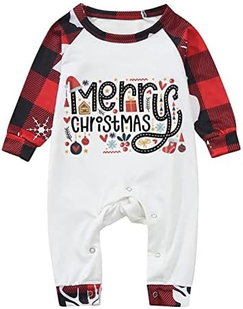 Obiteljska novogodišnja pidžama, božićna odjeća za obiteljske odjeće za obiteljske odjeće za spavanje pidžame za obitelj