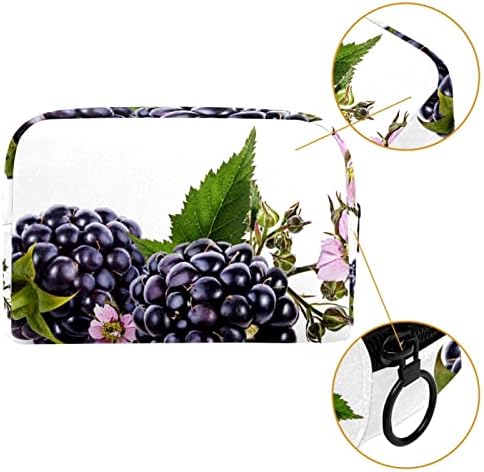 Mulberry voće s cvjetnom putopisnom torbom Velika slatka prijenosna torbica za putnički patentni zatvarač za žene djevojke,