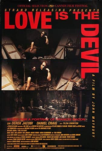 Ljubav je Đavo: Studija za portret Francis Bacon 1998. Poster s jednim listom