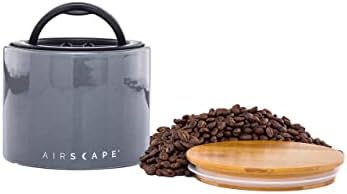 Keramička posuda za pohranu kave i hrane i Set kašika-patentirani zatvoreni unutarnji poklopac čuva hranu svježom-glazirana