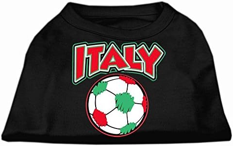 Mirage proizvodi za kućne ljubimce Italija nogometna košulja zaslona, ​​velika, crna