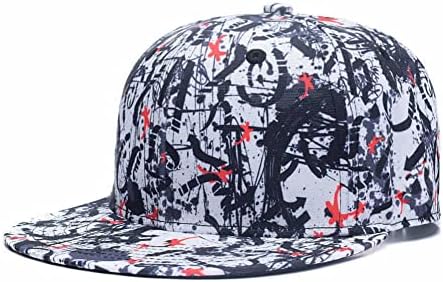 Cnuser Snapback šeširi za muškarce žene, modna bejzbol kapica, hip hop ravni Bill Brim podesivi tati šeširi