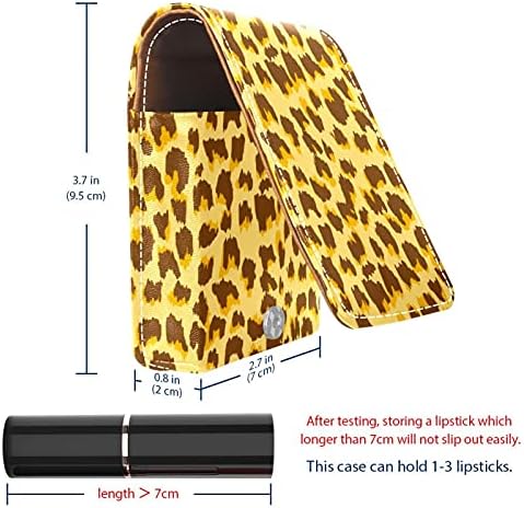 Prirodna boja s leopard uzorkom držač sjajila za usne Futrola za ruž za usne prijenosna Kozmetička torbica organizator putnih