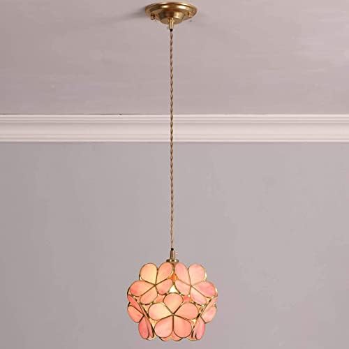Bieye l10742 cvjetanje trešnje Tiffany u stilu obojenog staklenog staklenog stropa, privjesak s 8-inčnom senjom široke
