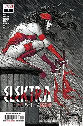 Electra: Crno, bijelo i krv 1; stripovi iz stripa / varijanta Johna Romite