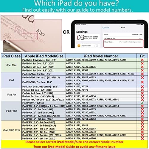 Durasafe slučajevi iPad Pro 9,7 inča [Pro 9.7 ] A1673 A1674 A1675 MLMP2LL/A MM172LL/A MLMN2LL/A MLMW2LL/A Trifold