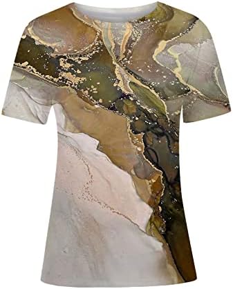 Odjeća moda kratkih rukavca Pamuk grafički salon za gornju košulju za žensku gornju ljetnu jesen ženke 2a 2a 2a