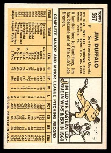 1963. Topps 567 XBLB Jim Duffalo San Francisco Giants NM Giants