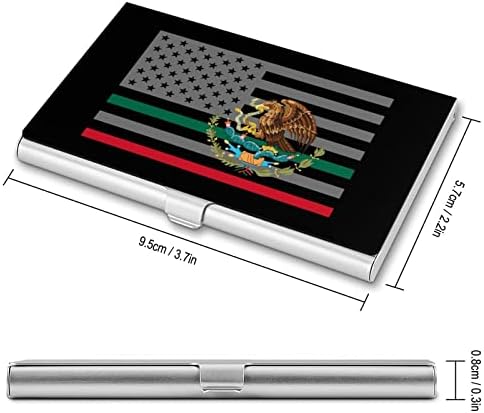 Američka zastava Meksiko držač posjetnica s robnom markom profesionalni džepni organizator držač smiješan ispis