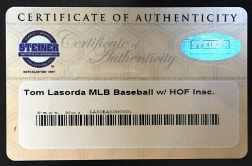Tom Lasorda Hof 97 Autografirani MLB bejzbol, Steiner Sports CoA - Autografirani bejzbols