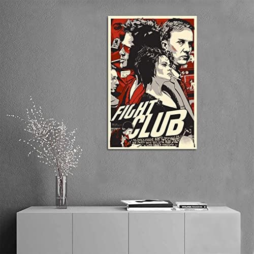 UZS Fight Club Classic Vintage filmski plakat Ukrasno slikarstvo platno zidna umjetnička dnevna soba Plakati Spavaća soba