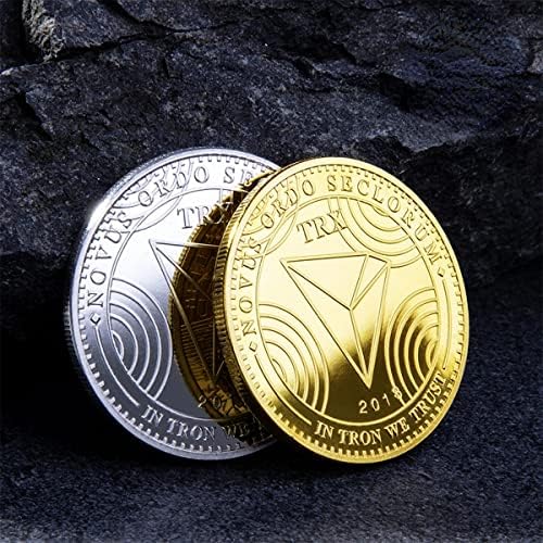 Spot TRX novčić Virtualni metalni komemorativni novčić kvantni novčić Virtualni novčić komemorativni novčić dvostrani utisnuti