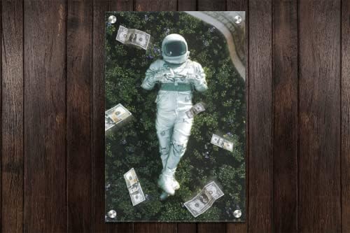 EGD akrilni stakleni okvir Moderna zidna astronaut serija - akrilna zidna umjetnost - Slika Foto Photo Tiskanje Umjetničko