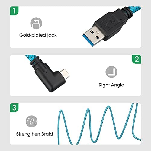Link kabel 15ft Kompatibilan za Oculus Quest 2/1, Fatorm USB 3.2 GEN 1 Tip A u C kabel za punjenje za VR slušalice za igranje