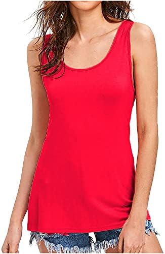 Ženske majice s naramenicama ljeto 2021. ženska ležerna majica s uzorkom američke zastave bez rukava Bez rukava s izrezanim