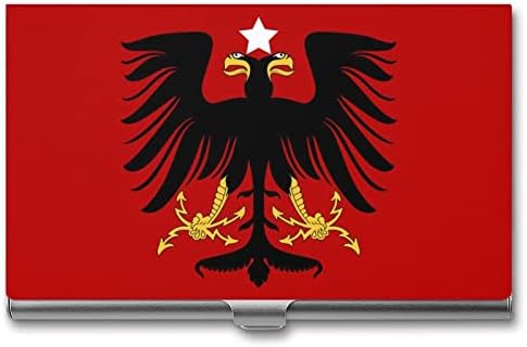 Zastava Albanije držač poslovne osobne iskaznice profesionalni organizator Metalnih džepova za personalizirane kartice