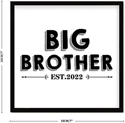 Rustikalni drveni natpisi s obiteljskim temama citati promovirani u Big Brother crni okvir drveni plak rođendanski poklon