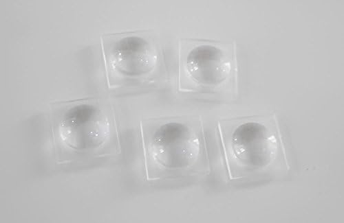 kvadratna leća 18 mm za led 18 mm glatka bikonveksna leća optička leća za fokusiranje u pakiranju od 5 leća