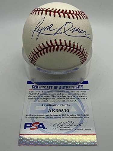 Ryne Duran Yankees Phillies potpisala je autogram Službene lige bejzbol PSA DNK - Autografirani bejzbol