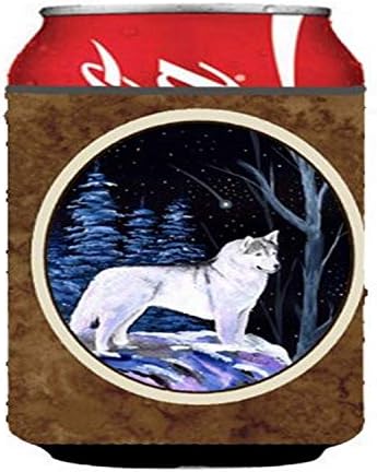 Caroline's Treasures SS8400CC Zvjezdana noć Sibir Husky limenka ili zagrljaj za boce, može hladni zagrljaj zagrljaja za grmljavicu