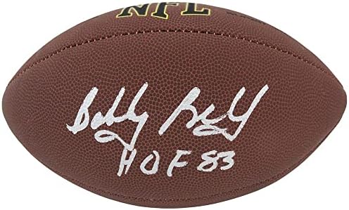 Bobby Bell potpisao je Wilson Super Grip u punoj veličini NFL nogomet s Hof'83 - Autografirani nogomet