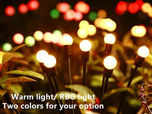 4-inčni 40-inčni vrtno svjetlo na solarni pogon Vanjska Topla bijela LED svjetla za krajolik, stazu, dvorište, plesni vjetar